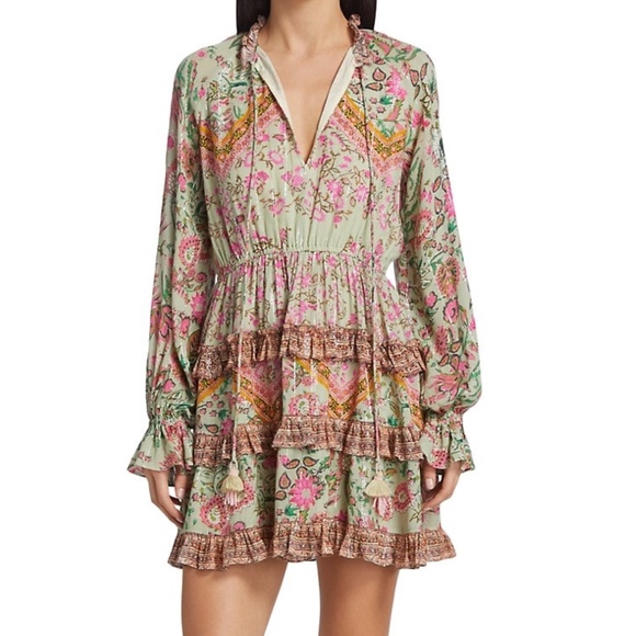 Hemant & Nandita Ruffle Mini Dress - Picture 2 of 8